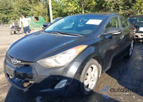 2012 Hyundai Elantra Limited (Ulsan Plant) from USA, damaged, VIN KMHDH4AE2CU283280